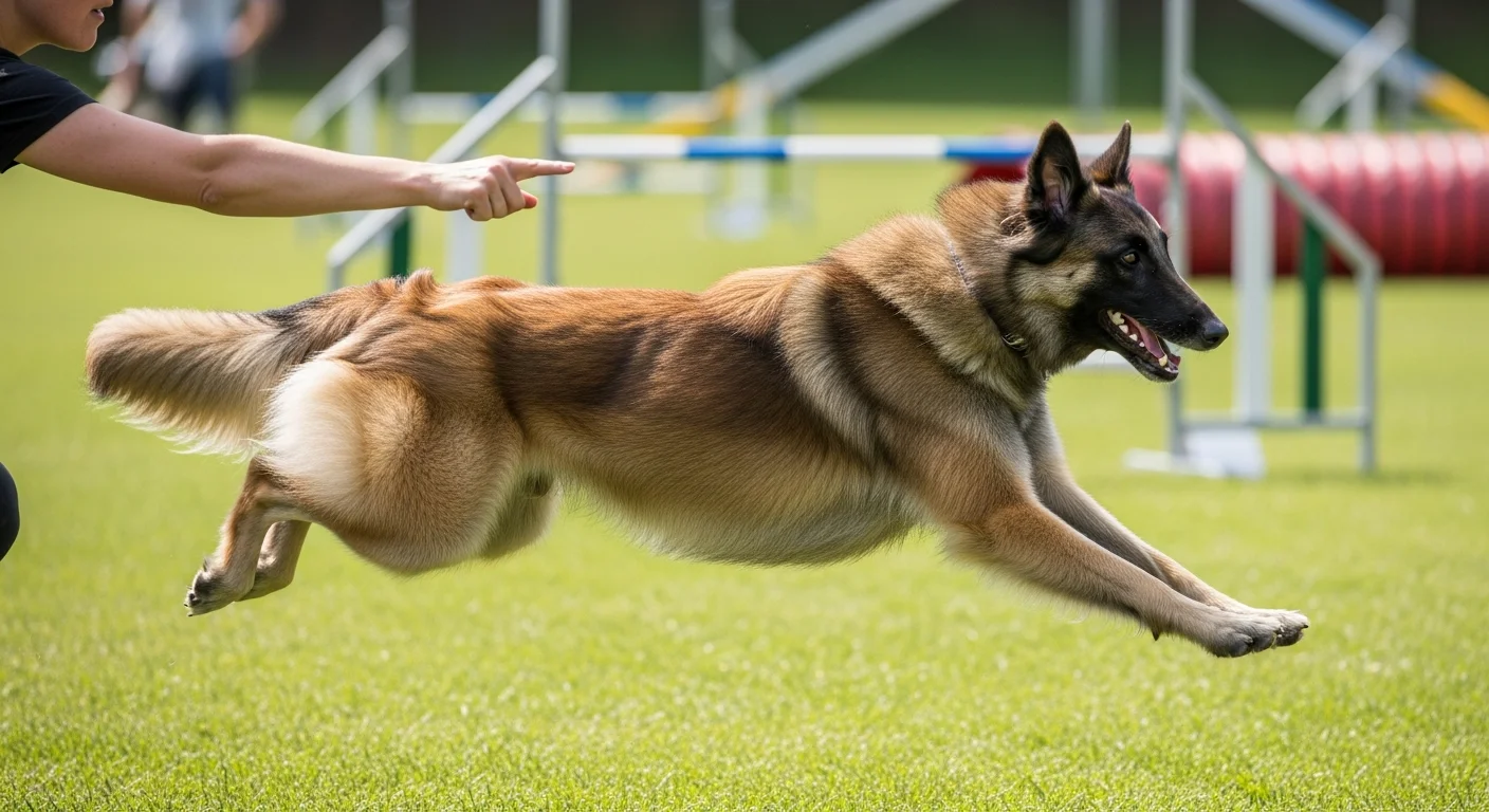 Belgian Shepherd variety comparison showing the athletic build and moderate proportions described in the FCI working standard