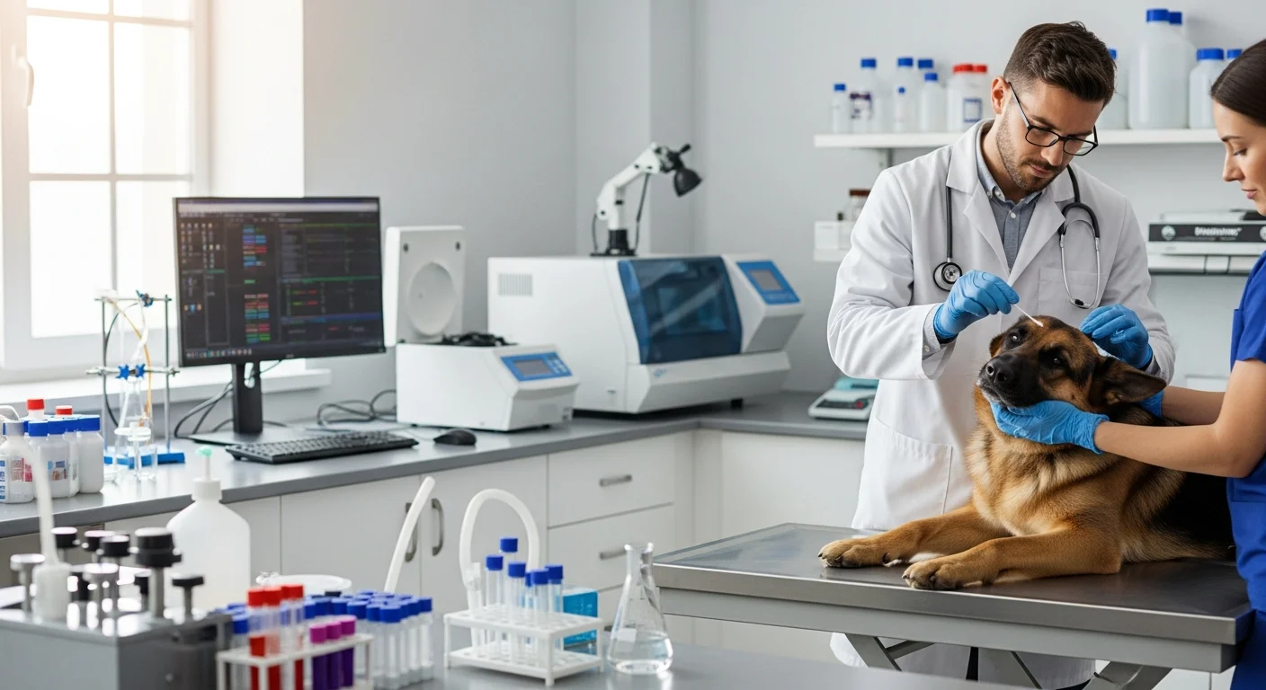 Group of working breed puppies from diverse pedigree lines representing the genetic variation that responsible breeding programs should maintain